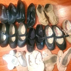 Capezio, ABT, and more Tap, Jazz & Ballet  Shoes (10 pairs) Kids Sizes 12-5